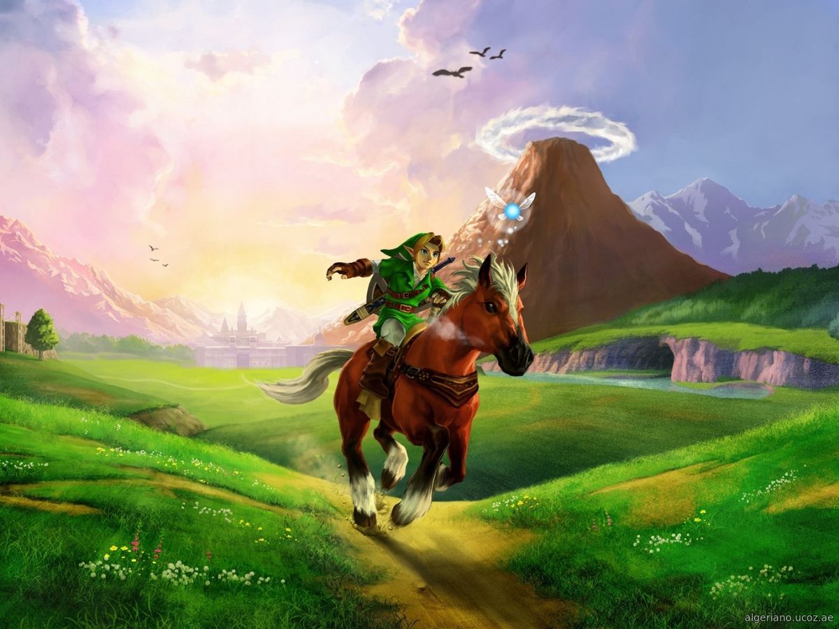 the_legend_of_zelda_horse_plain_river_sunlight_zelda